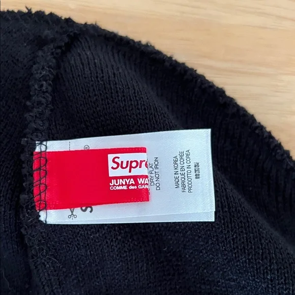 💎Supreme Junya Watanabe Black Beanie with Graphic Man💎 - Picture 5 of 7